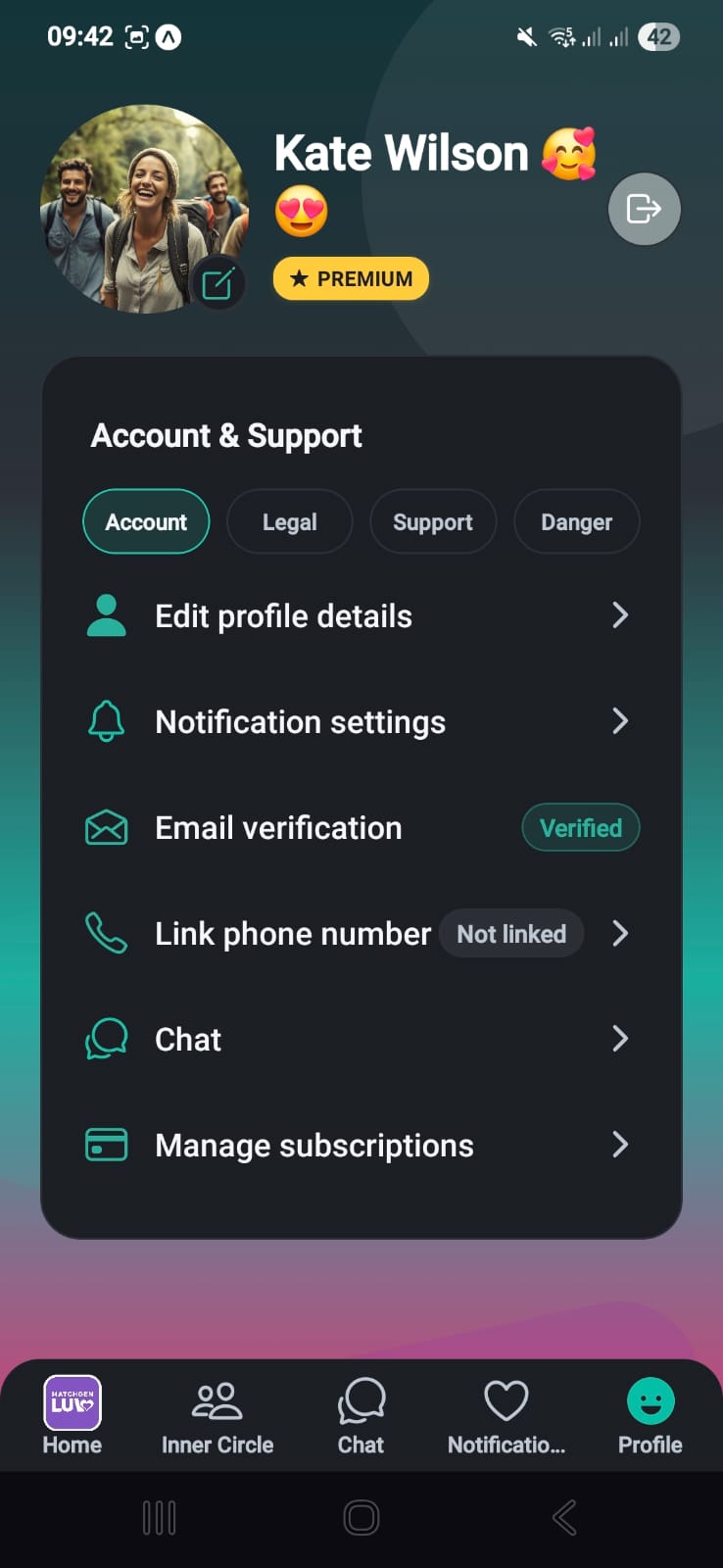 MatchGen app screenshot
